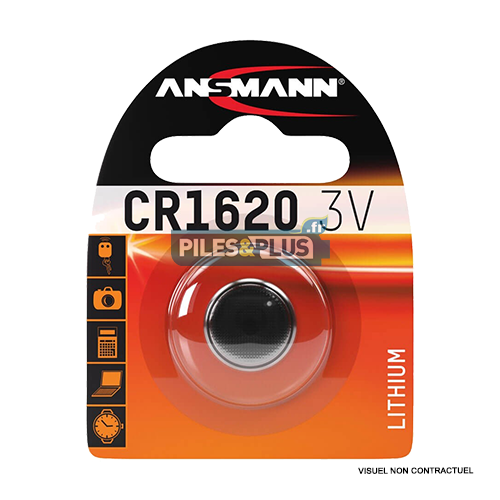 Pile Bouton CR1620 Lithium - 3V