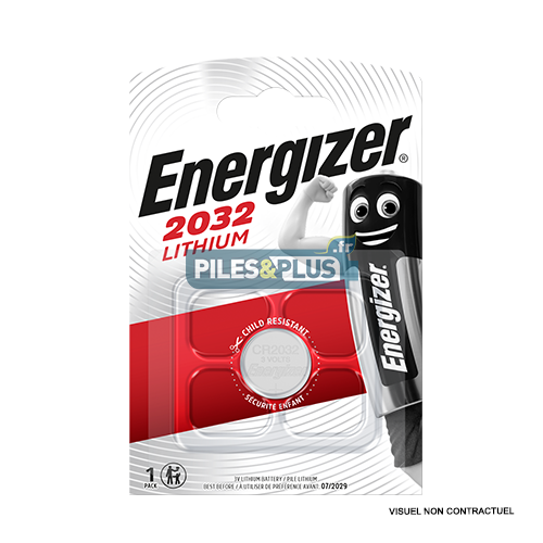 Pile Bouton CR2032 - Lithium 3V Energizer