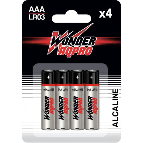 Pile AAA LR03 - Alcaline 1.5V Wonder