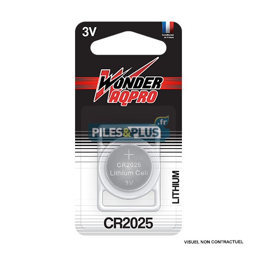 Pile Bouton CR2025 - Lithium 3V Wonder