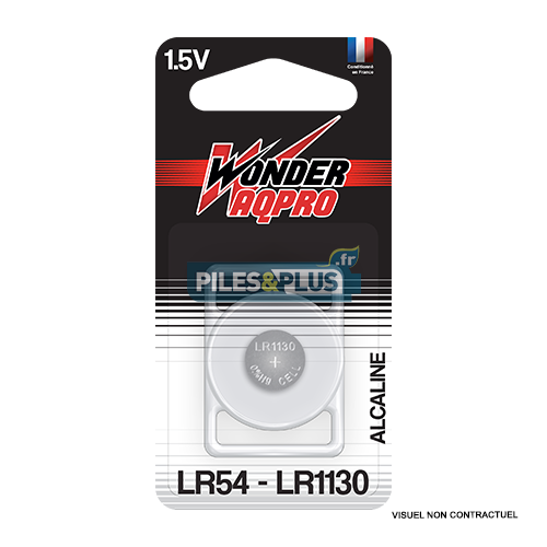 Pile LR54/LR1130 - Alcaline 1.5V Wonder
