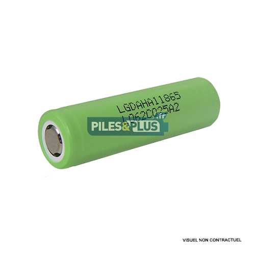 Batterie LIR18650 li-ion 18650 - 3.7V 1300mAh - sans PCB LG