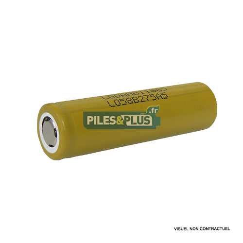 Batterie LIR18650 lithium 18650 -1500mAh 3.7V - sans PCB LG