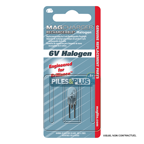 Ampoule halogène 6V pour Maglite rechargeable - par 1