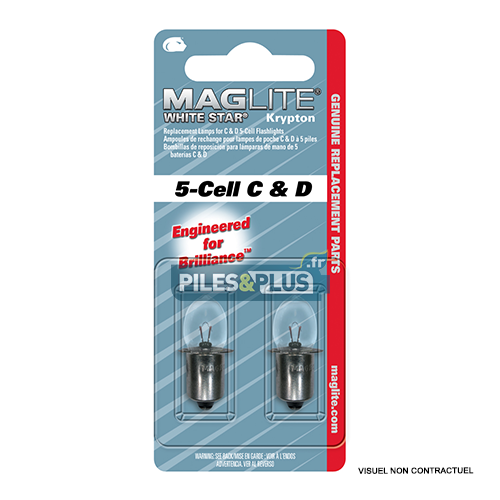 Ampoule krypton pour ML5 5D / 5C Maglite - par 2
