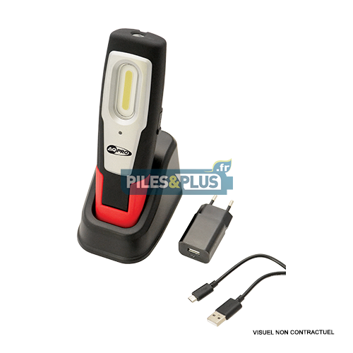 Lampe baladeuse rechargeable led cob - 250 lumens