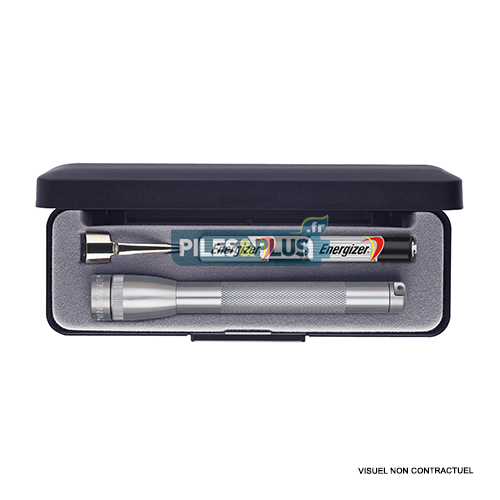 Lampe Maglite super mini AAA grise - Coffret + 2 AAA