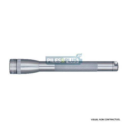 Lampe Mini Maglite LED 3 watts Grise + 3 AA LR06