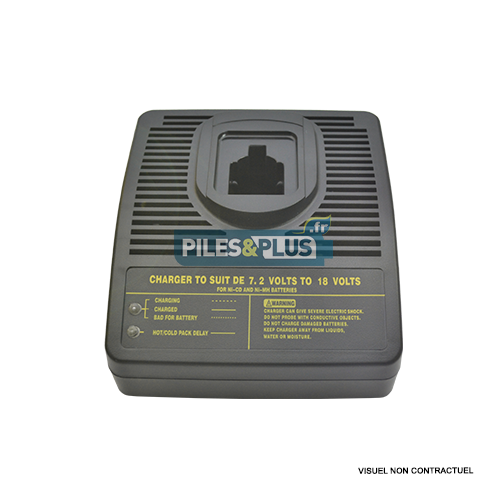 Chargeur pour batterie Dewalt de 7,2V à  18V NiCD ou NiMH