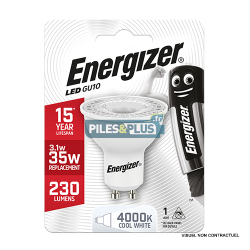 Ampoule LED Spot GU10 230lm 3.1W/35W Energizer BL1