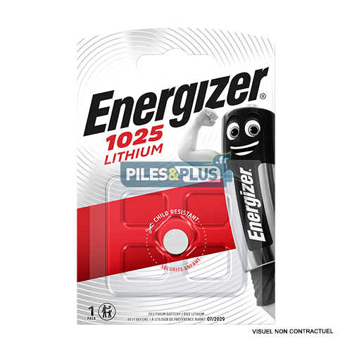 [EN610380] Pile Bouton CR1025 - Lithium 3V Energizer