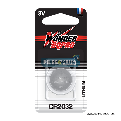[WP2032] Pile Bouton CR2032 - Lithium 3V Wonder