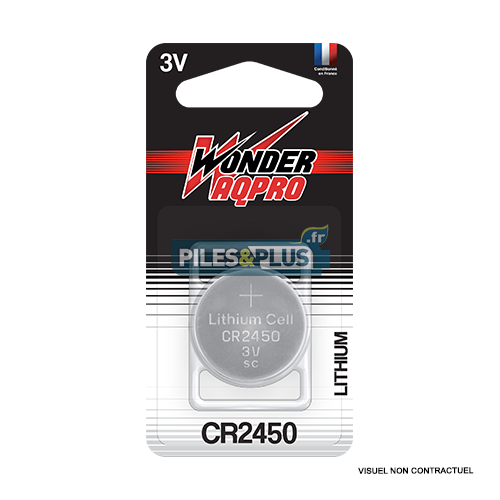 [WP2450] Pile Bouton CR2450 - Lithium 3V Wonder