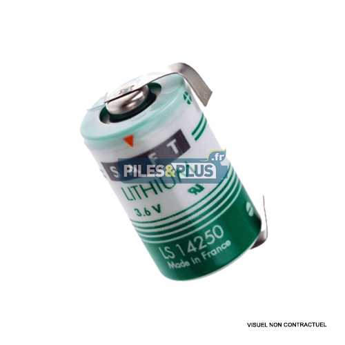 [OELSH3F] Pile SAFT LS14250 1/2AA 3,6V - lithium industriel - languettes