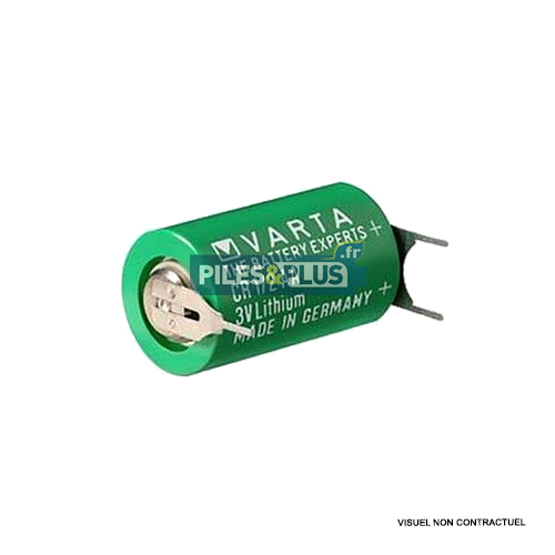 [VA0808P] Pile CR1/2 AA - Lithium 3V Varta - Sortie picots