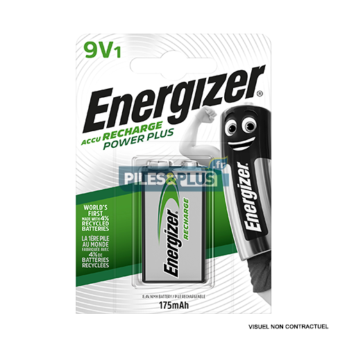 [EN626177] Pile rechargeable 9V NIMH - HR622 175mAh Energize