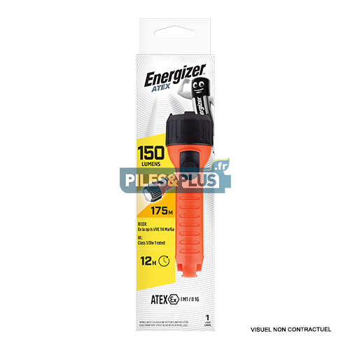 [EN628908] Torche Antidéflagrante ATEX 2 AA 3 LED Norme Industrielle - Energizer