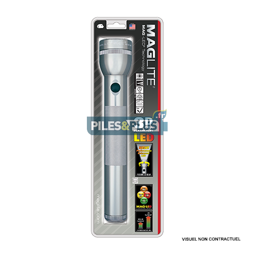 [MGST3D096] Lampe torche Maglite LED 3D grise - ML3 - 31,3cm - LED 3W