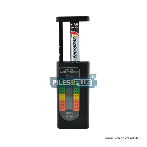 [OETEST] Testeur de Piles Digital - pour Toutes Piles et Accus de 1,5V et 9V