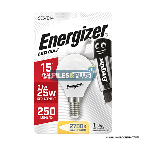 [PO8694] Ampoule LED Sphérique E14 250lm 3.1W/25W Energizer BL1