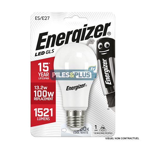 [PO13038] Ampoule LED Standard E27 1521lm 13.2W/100W Energizer BL1