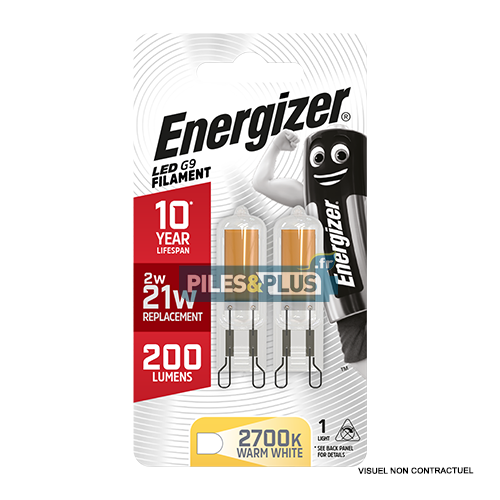 [PO13013] Ampoule LED Capsule G9 200lm 2W/21W Energizer BL2