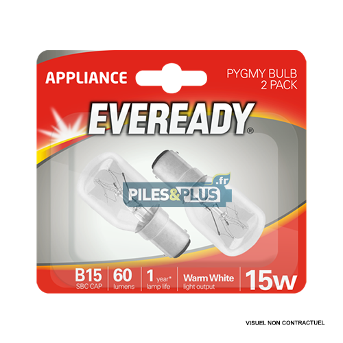 [PO1056] Ampoule Incandescente Pygmée M. A COUDRE 15W Eveready B2