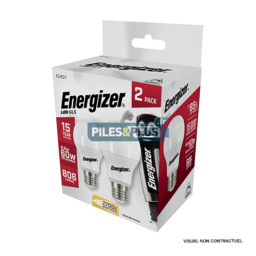 [PO16829] Ampoule LED Standard E27 806lm 7.3W/60W Energizer BL2
